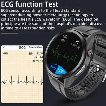Bedste EKG-PPG Smart Ur Mænd, Kvinder, Sport Fitness Tracker Smartwatch Med Temperatur HR BP SPO2 Overvåge Opkald, Besked, Påmindelse