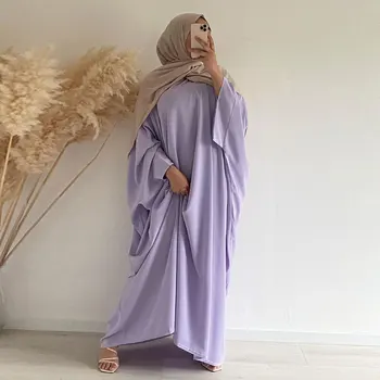 Beskedne Muslimske Abaya Et Stykke Batwing Bøn Tøjet Kvinder Nida Hijab Kjole Jilbab Kaftan Islam Dubai Tyrkiet Robe Ramadan