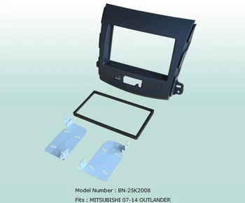 Bil Fascias Stereo Audio Panel Frame Navigation Dash Kit Til Mitsubishi Outlander 2007 2008 2009 2010 20112012 2013