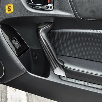 Bilen Tilbehør Trim Carbon Fiber Inde i Døren håndtaget Dække For Subaru Brz Toyota 86 2013-2020