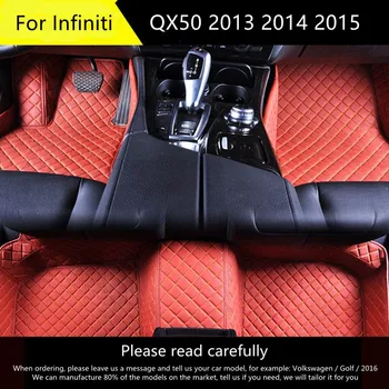 Bilens gulv måtter Til Infiniti QX50 2013 Tilpasset automatisk skoindlæg bil tæppe dækning