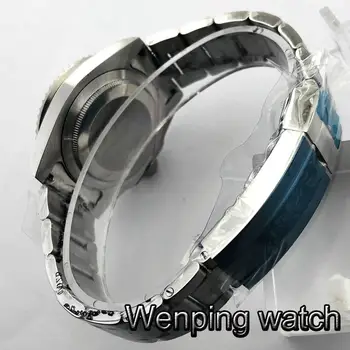 Bliger 40mm safir glas sterile skive GMT dato vindue keramiske bezel lysende automatisk herre top luksus ur