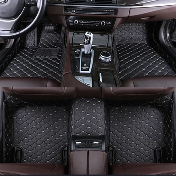 Brugerdefinerede bil gulvmåtte for audi A3 sportback A1 8KX A2 A3 8P Limousine Konvertible A4 A6 Q2 Q3 Q5 Q7 tæppe Telefon lomme