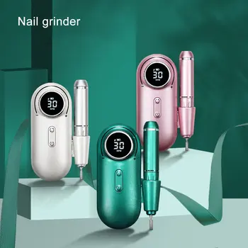 Bærbare Negle Bore Maskine Elektrisk neglefil Manicure Bor Set Erhverv Søm Af 30000 RPM-Genopladelig Til Negle Salon
