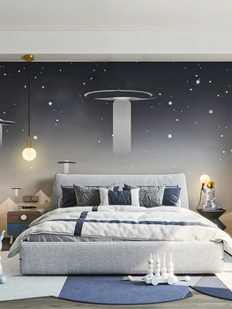 Børneværelse bordlampe soveværelse undersøgelse nat lys læsning kreative lysekrone væglampe ornamenter månen sengelamper