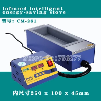 CM-261 1200W 220V 110V Bly-fri Split lodde pot Temperatur kontrol intelligens smelte tin 8,2 KG-Pladsen Smelte tin ovnen
