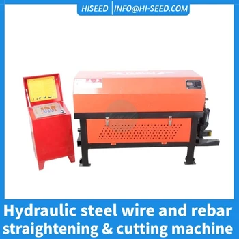 CNC-fuld automatisk hydraulisk skæremaskine runde armeringsjern glatning maskine