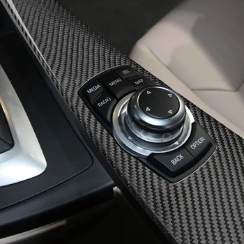 Carbon Fiber Bil Gear Shift Knappen Panel Dækker Mms-Knappen på Panelet Trim Sticker-Kit Til BMW 3-Serie 6 F30 F34