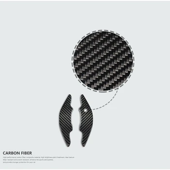 Carbon Fiber Shift Paddles Rattet Paddle Shift Gearstang Interiør Trim til Mazda CX-30 CX30 2020