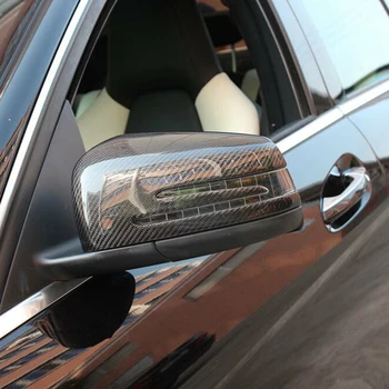 Carbon Fiber bakspejlet Boliger Cover-Side Spejl Cover til Mercedes Benz W218 W221 W246 W117 W204 A45 S C 63 AMG