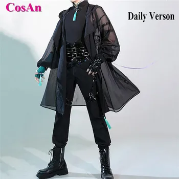 CosAn Spil Genshin Indvirkning Xiao Cosplay Kostume Mode Smuk Snigskytte Dræber Uniformer Aktivitet Part Rolle Spiller Tøj, S-XL