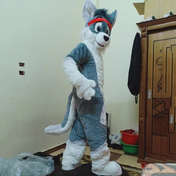 Cosplay Halloween Fox Dog Fursuit Maskot Kostume Passer Cosplay Party-Spil Kjole Jul Voksen Begivenhed Unisex Tøj Tegnefilm
