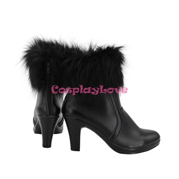 CosplayLove Azur Lane Chapayev Black Cosplay Sko Lange Støvler I Læder, Som Er Specialfremstillet Til Halloween Jul