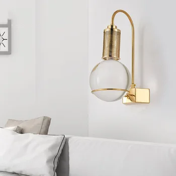 Crystal Ball Væglampe Nordiske Lys Stue Luksus Hotel Korridor Undersøgelse Soveværelse Væg Lampen Mode Og Personlighed