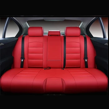 Custom Fit Koskind & PVC Læder Sæde Dækning for Audi Q5 Tilbehør Sæde Cover Sæt til Biler Pude Protector Airbag-Kompatibel