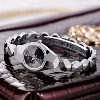 DOM Mini Kvinde Se Wolfram Stål Quartz Luksus Top Mærke Vandtæt Armbånd Stilfulde ure til kvinder, håndled Reloj W-735-1M