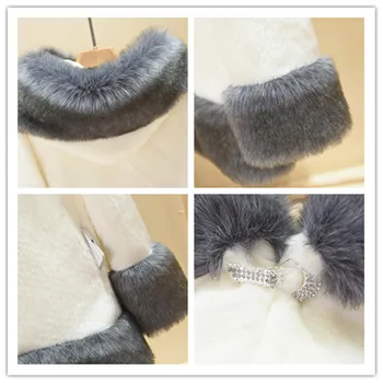 Den nye faux fur faux ræv pels krave hele mink mid-længde mink pels kvinders pels hætteklædte pels faux pels Y1073