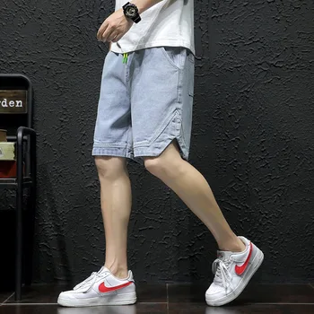Denim Shorts Designer Almindelig Snor Sommeren Tynd Mænds Shorts Japansk Stor Størrelse 3xl Fashion Brand Korte Jeans Bukser Mand