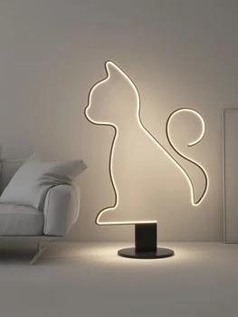 Designer Hund LED gulvlampe Stue Dekoration Soveværelse Led-Lys Indendørs Belysning Home Decor sengelampe Stående Lys
