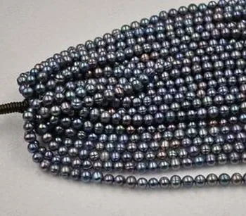 Engros 10 tråde 7-8mm kulturperler peacock perle gratis fragt 14