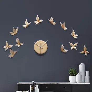 Europa-Harpiks Dekorativt Ur Væggen Hænger Håndværk Butterfly vægdekoration Vedhæng Hjem i Stuen 3D wallsticker Pynt