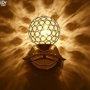 Europa-mode krystal lampe, seng, lampe midtergangen belysning hotel projektet væglamper OLU-0050