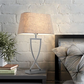 Europæisk Stil Strygejern Klud bordlampe LED Natbord Lampe Undersøgelse Kontor bordlampe Hjem Deco-Stue Bord Lamper lamper