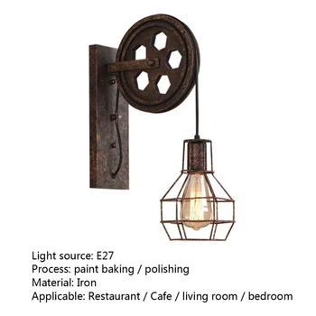 FE Klassisk væglampe Sconces LED-Lamper Industrielt Design, Retro Loft Dekorative Armaturer til Hjemmet