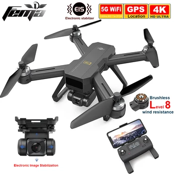 FEMA B20 Drone 4K HD video Kamera Selft Sabilization RC Quadcopter Børsteløs 5G WIFI FPV GPS-Dron Professionel
