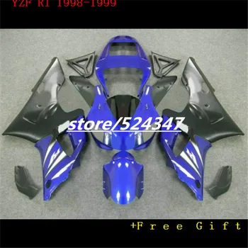 Fei-Tilpasset fit fabrik stødfangere kit til 1998 1999 YZF R1 98 99 YZFR1 blå sort eftermarkedet krop fairing kits