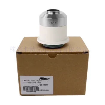Focusable 0.35 X 0,55 X Mikroskop-Kamera-Adapter C-Mount-Adapter til Nikon Trinokulartubus Mikroskop