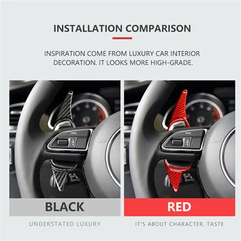 For Audi S3 2,0 T Limousine Paddle Shift-Carbon-Fiber Rattet Gearskifter Udvidelse Pagaj
