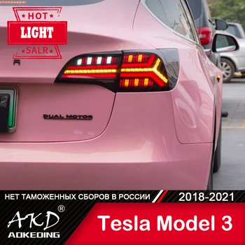 For Bil Tesla Model 3 Y 2018-2021 baglygten Bil Tilbehør, tågelygter Dag Køre Lys DRL H7 LED Bi-Xenon Pære Model Y baglygter