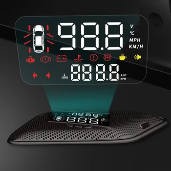 For Chevrolet Equinox 2017-2021 Spejl HUD Auto Bil Head Up Display Forrude-Skærm, Projektor Alarm høj hastighed RPM Spænding