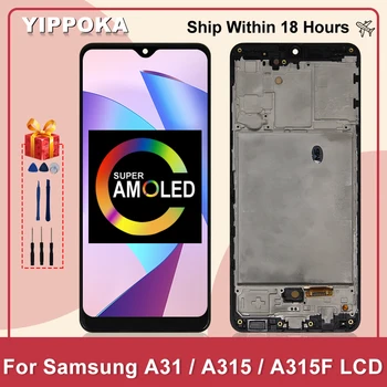 For Samsung Galaxy A315 LCD-A315F/DS A315F Vise A31 Touch Screen Digitizer Til Samsung SM-A315F SM-A315F/DS Reservedele