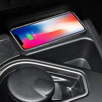 For Toyota RAV4-2018 15W hurtig oplader bil trådløse QI-oplader opladning panel telefonholder tilbehør