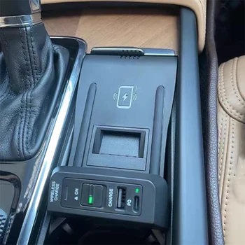 For Volvo XC90 S90 V90 XC60 S60, V60 C60 2018 2019 2020 2021 Bil trådløse oplader 10w hurtig oplader opladning panel pad
