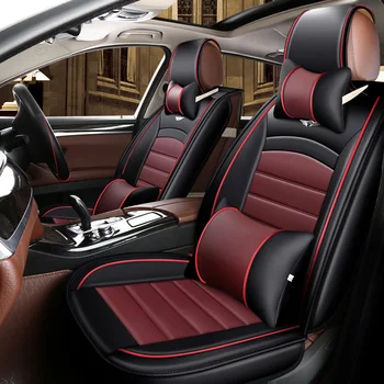 Fuld Dækning Læder sædebetræk til VW GOLF CC T-ROC Bora Caddy EOS Jetta Polo New Beetle Passat Tilbehør til Bilen Auto Varer