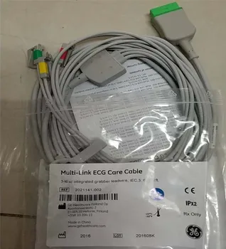GE importerede Europæiske standard 3-føre klip type voksen EKG-kabel-3,6 m ordrenummer 2021141-002