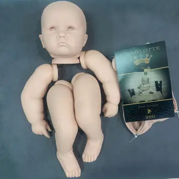 Genfødt Kit Reborn Baby Vinyl Kit 25 Inches Charlotte Umalet Ufærdige Dukke Dele DIY Blank Genfødt Vinyl Dukke Kit