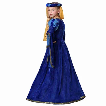 Girl ' s Party Halloween Kostume til Børn Renæssance Dronning Aristokrat Prinsesse Cosplay Kostume