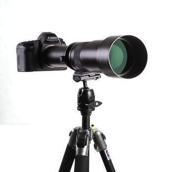 GloryStar 650-1300mm F8.0-F16 Super Telefoto Manuel Zoom Linse+T2 Adapter Ring til Kanon Nikon, Sony, Pentax DSLR-Kameraer