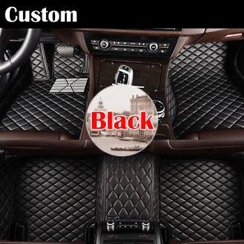 God kvalitet Custom fit bil læder gulvmåtter til hyundai ix35 2010-3D car-styling tæppe liners bil tilbehør farver