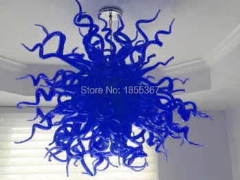 Gratis Forsendelse Billige Moderne Blå Krystal Lysekrone Af Murano-Glas