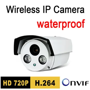 Gratis forsendelse cctv ip kamera udendørs 720p vandtæt 1.0 mp hd p2p plug play night vision ir-lys onvif sikkerhed seguranca