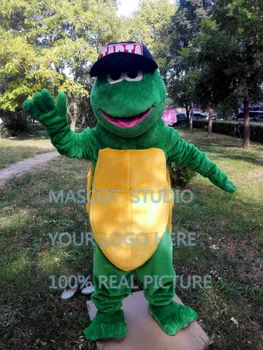 Green turtle maskot kostume brugerdefinerede fancy kostume, anime cosplay kits mascotte fancy kjole karneval kostume 41327