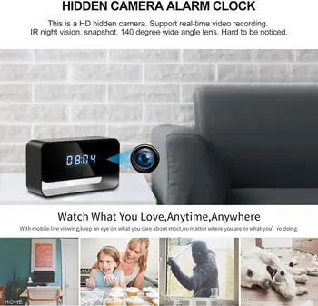 HD 1080P Wifi Mini Kamera, videooptager Alarm Sikkerhed i Hjemmet Cam med Night Vision-Sensoren Overvåge, Registrere Videokamera Micro Kamera