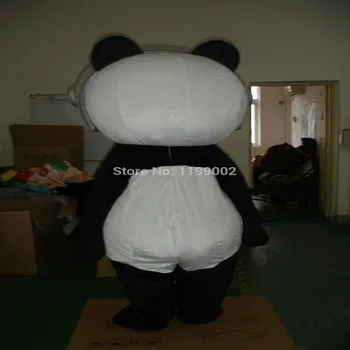 Halloween Fat Panda Mascot Cosplay Costume Party Tøj Karneval Voksne Fursuit Tegnefilm Kjole Outfits Karneval Xmas Annonce Tøj