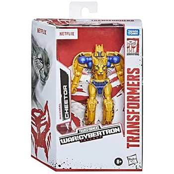 Hasbro Oprindelige Transformers - Maksimal Cheetor - War for Cybertron Trilogi legetøj for børn med box