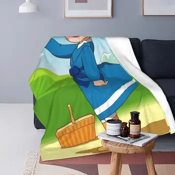 Heidi-Manta de franela de dibujos animados para niña, ropa de cama suave, multifunción, para dormitorio, pieza de alfombra, Prim